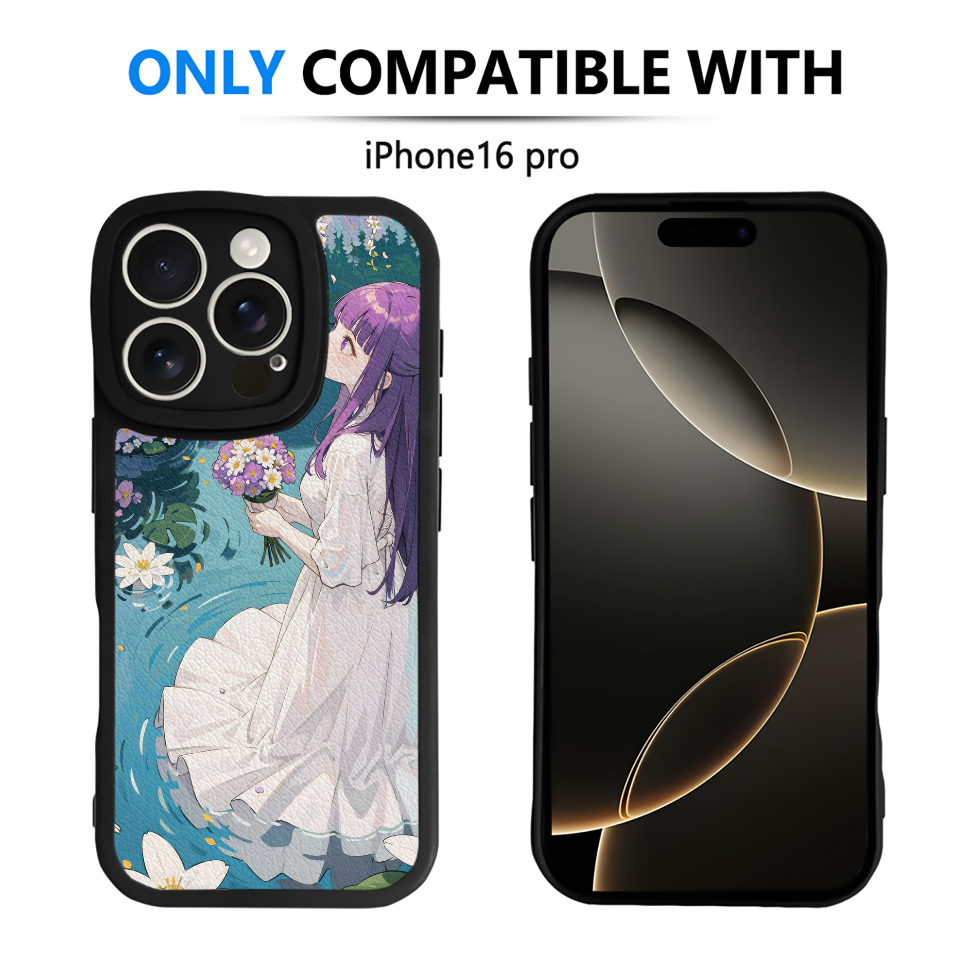 （画像用） 葬送のフリーレン Frieren 【iPhone 16シリーズ対応】シリコンスマホケース（レザー調） 材質：シリコン